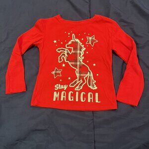 365 Kids by Garanimals "Stay Magical" Unicorn Long Sleeve Shirt – Size 4